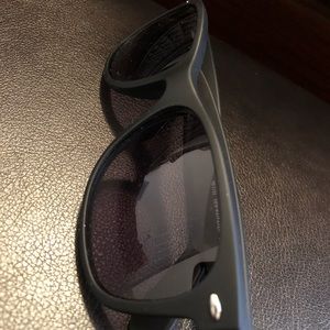 Ray Ban matte black sun glasses